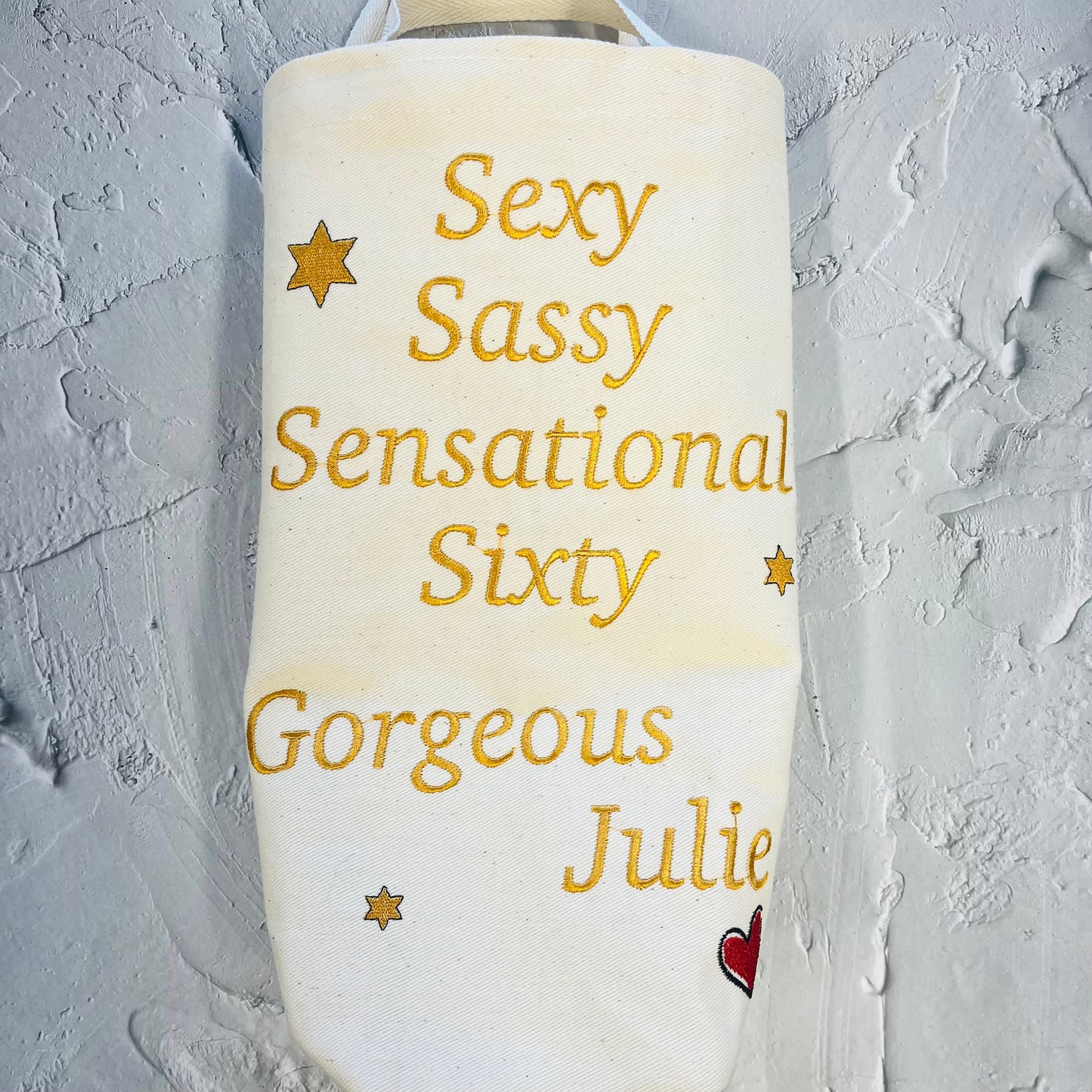 Personalised wine bag