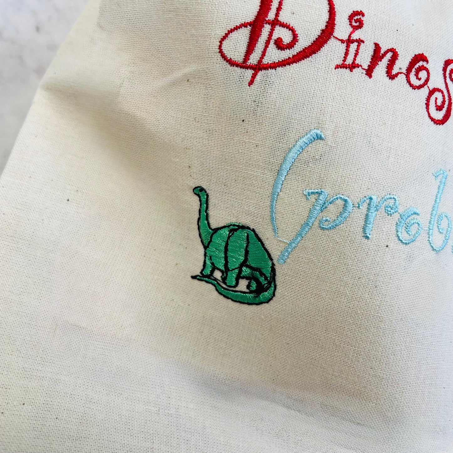 Dinosaur toy tidy bag