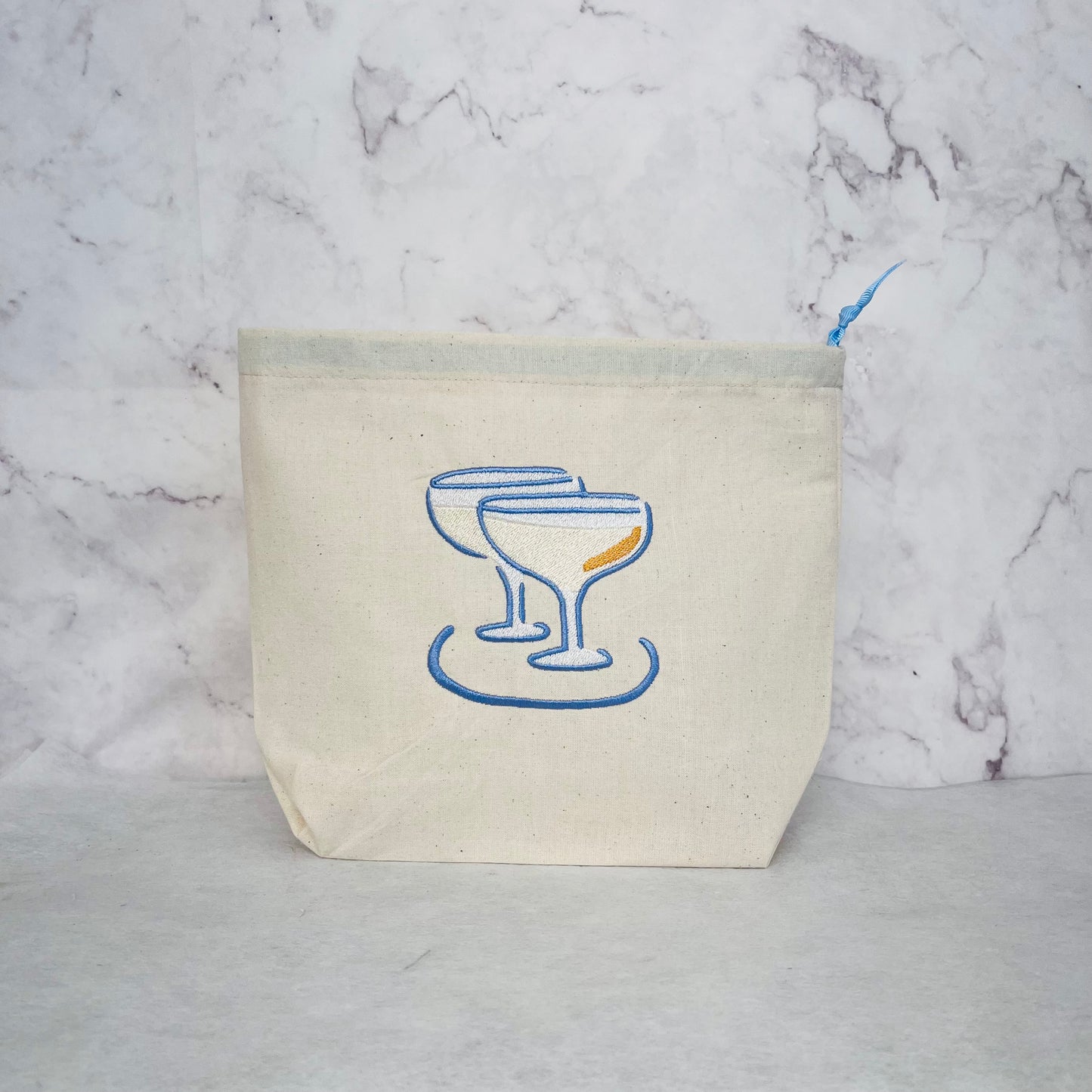 martini glass gift bag