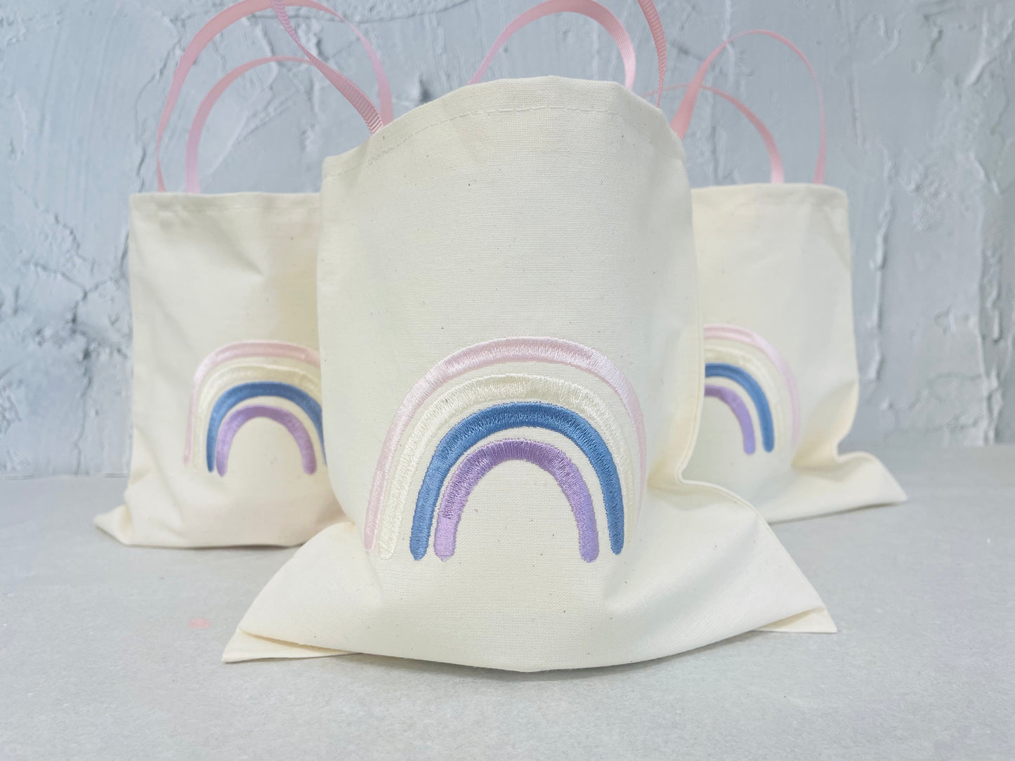 Pink Rainbow Favour Bags
