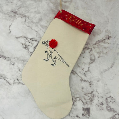 Personalised Robin Christmas Stocking