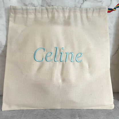 Light Blue personalised cotton drawstring bags