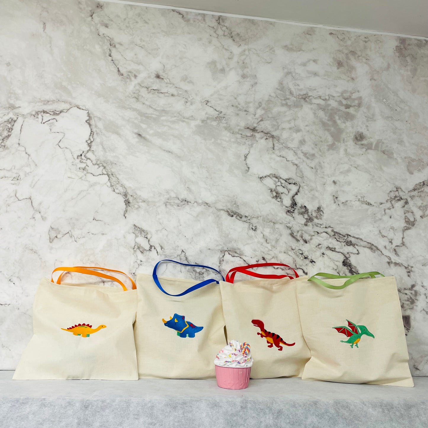 Dinosaur cotton party bags