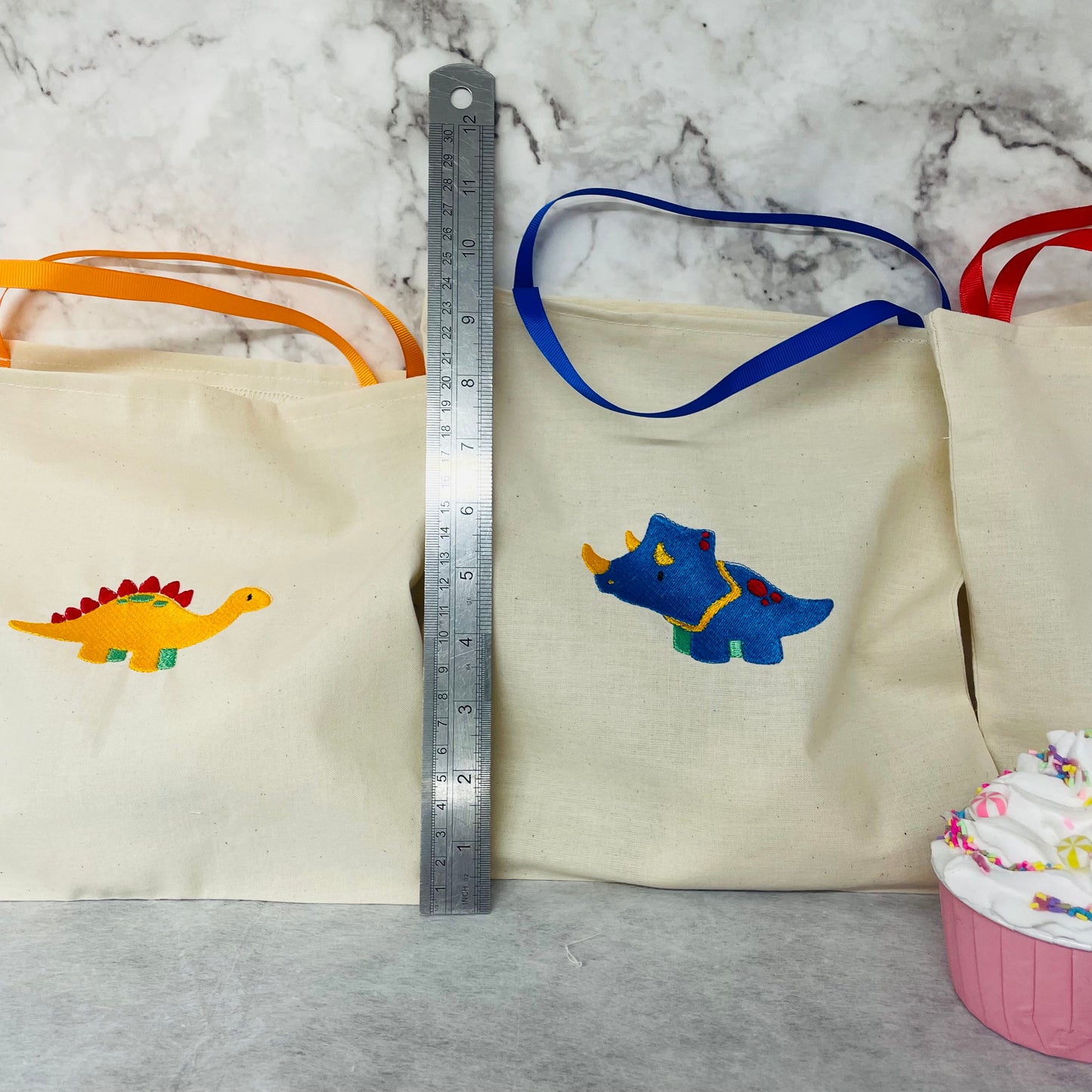 Dinosaur cotton party bags