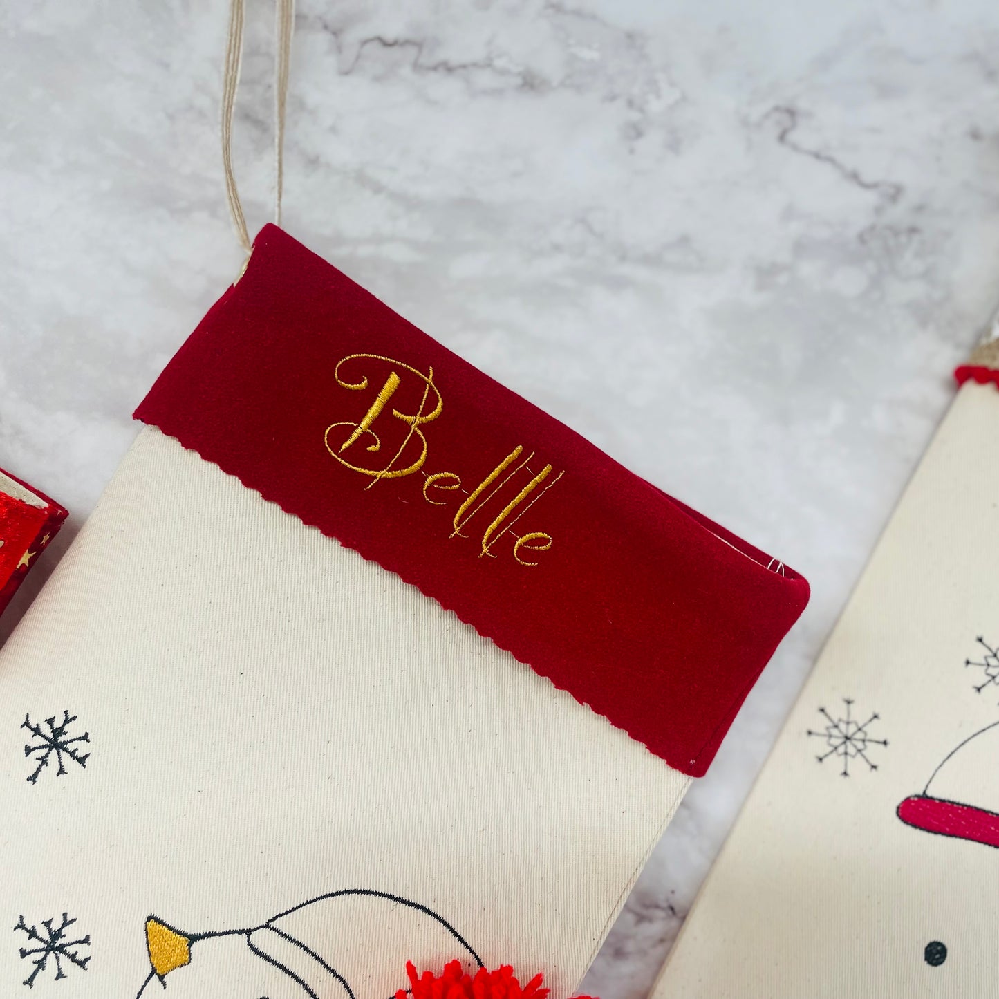 Personalised Robin Christmas Stocking