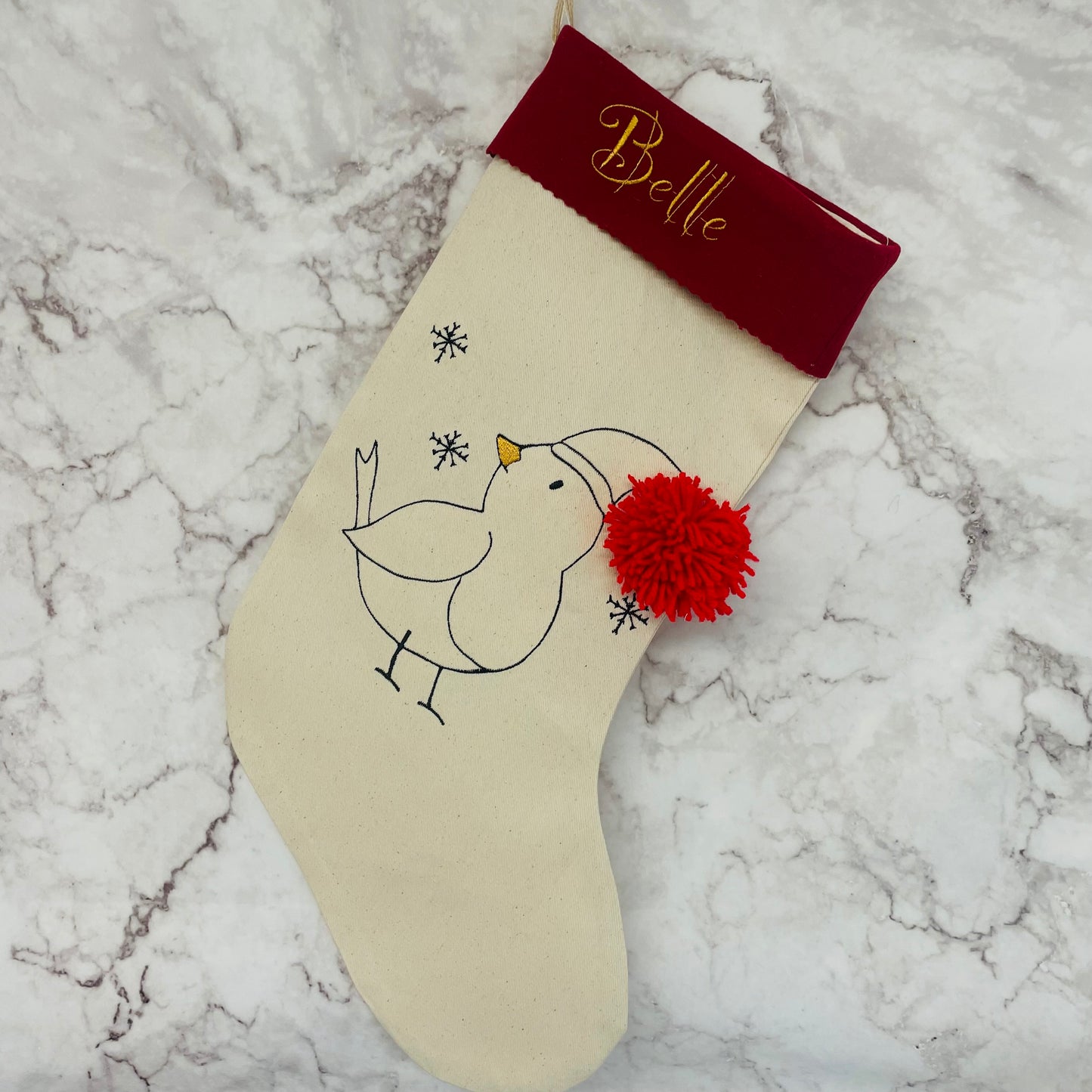 Personalised T-Rex Christmas Stocking