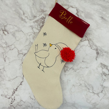 Personalised Polar Bear Christmas Stocking