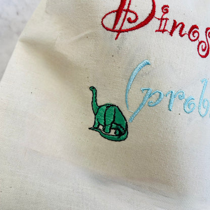 Dinosaur toy tidy bag