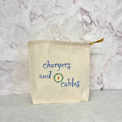 chargers and cables organiser bag.