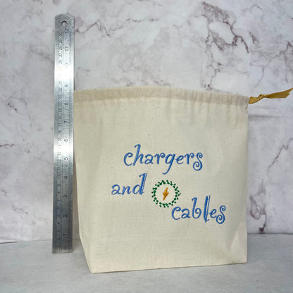 chargers and cables organiser bag.