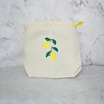 lemons drawstring bag