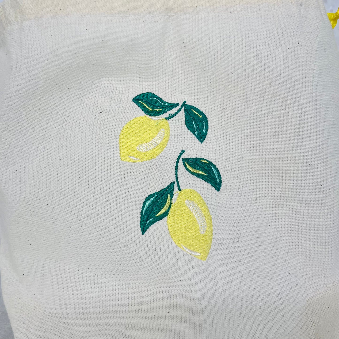 lemons drawstring bag