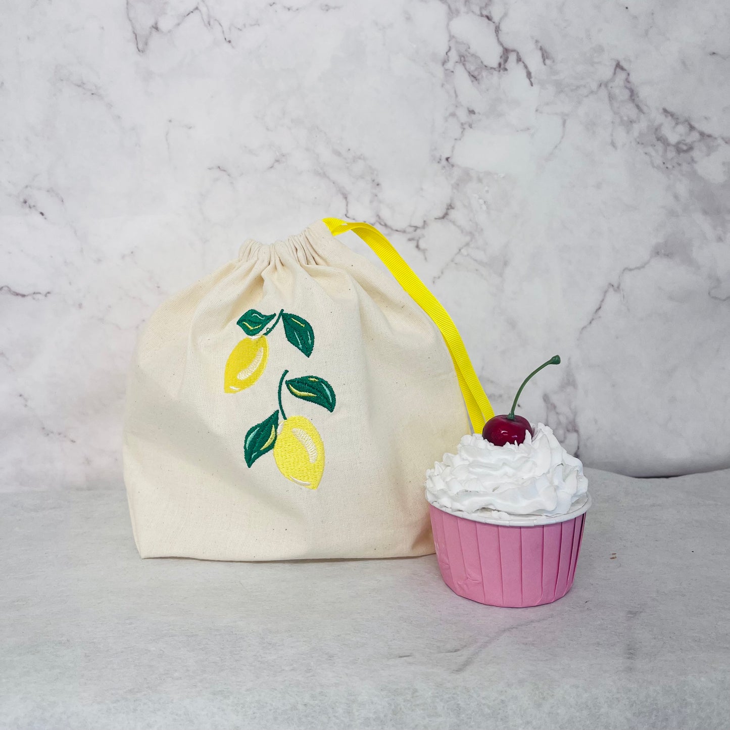 lemons drawstring bag