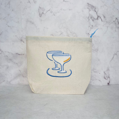 martini glass gift bag