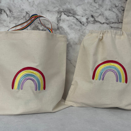 Rainbow Fabric Party Bags