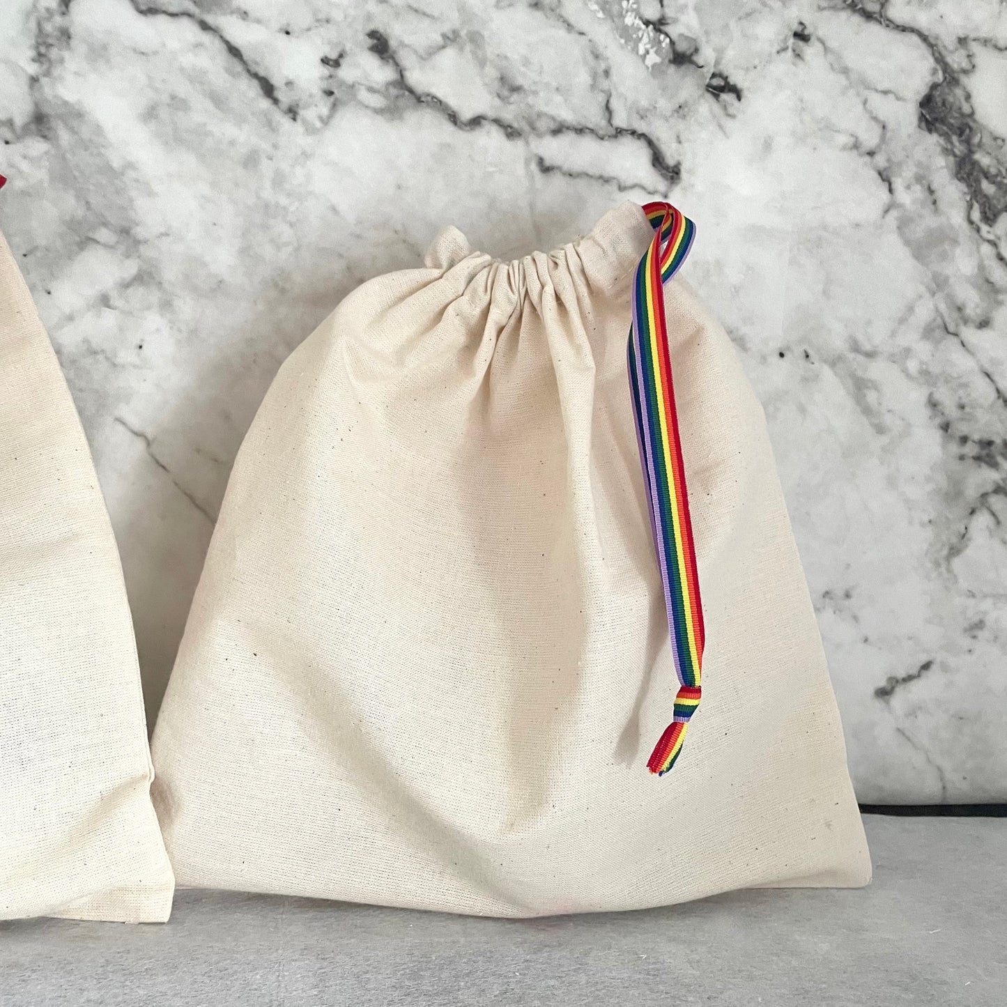 cotton rainbow party bags