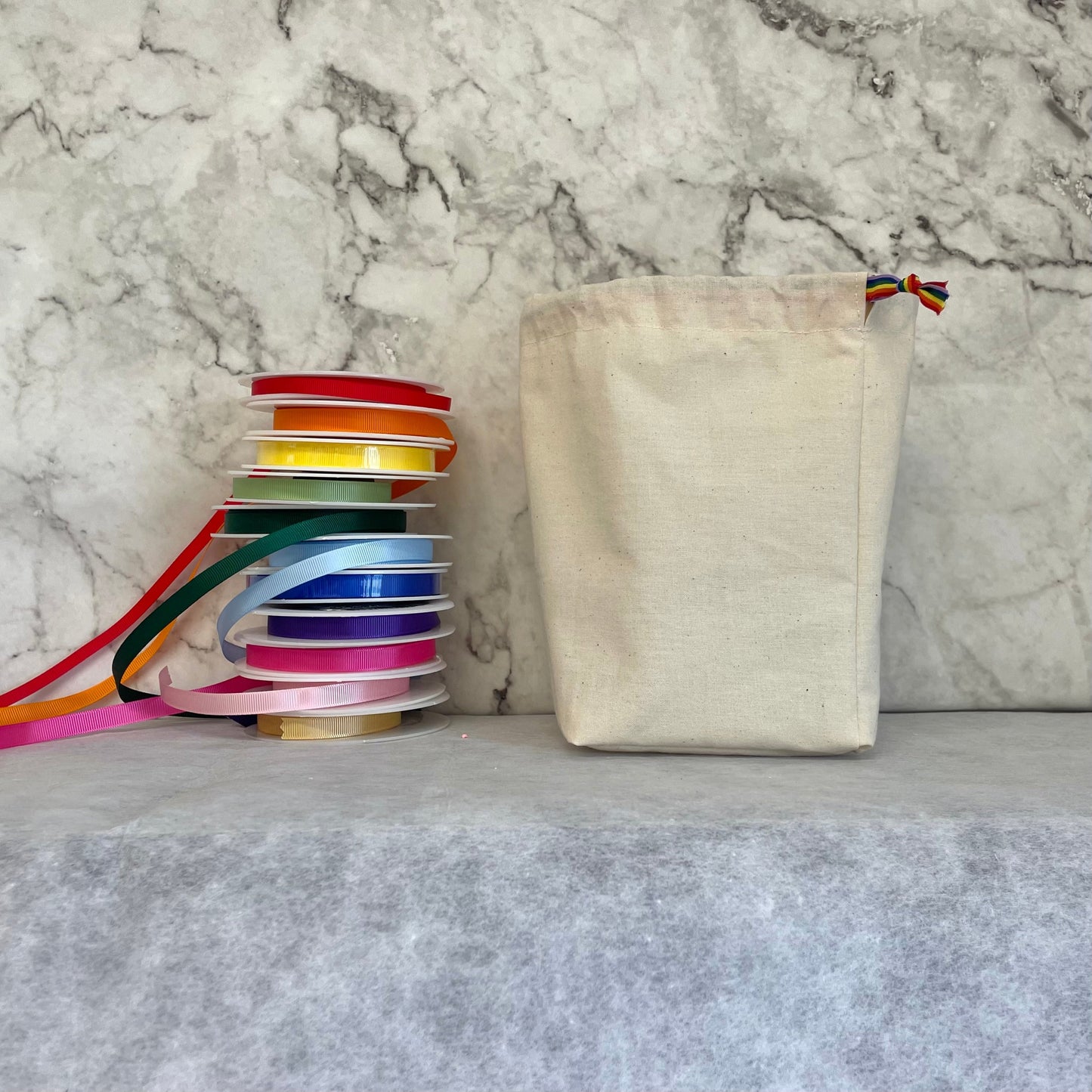 cotton rainbow party bags