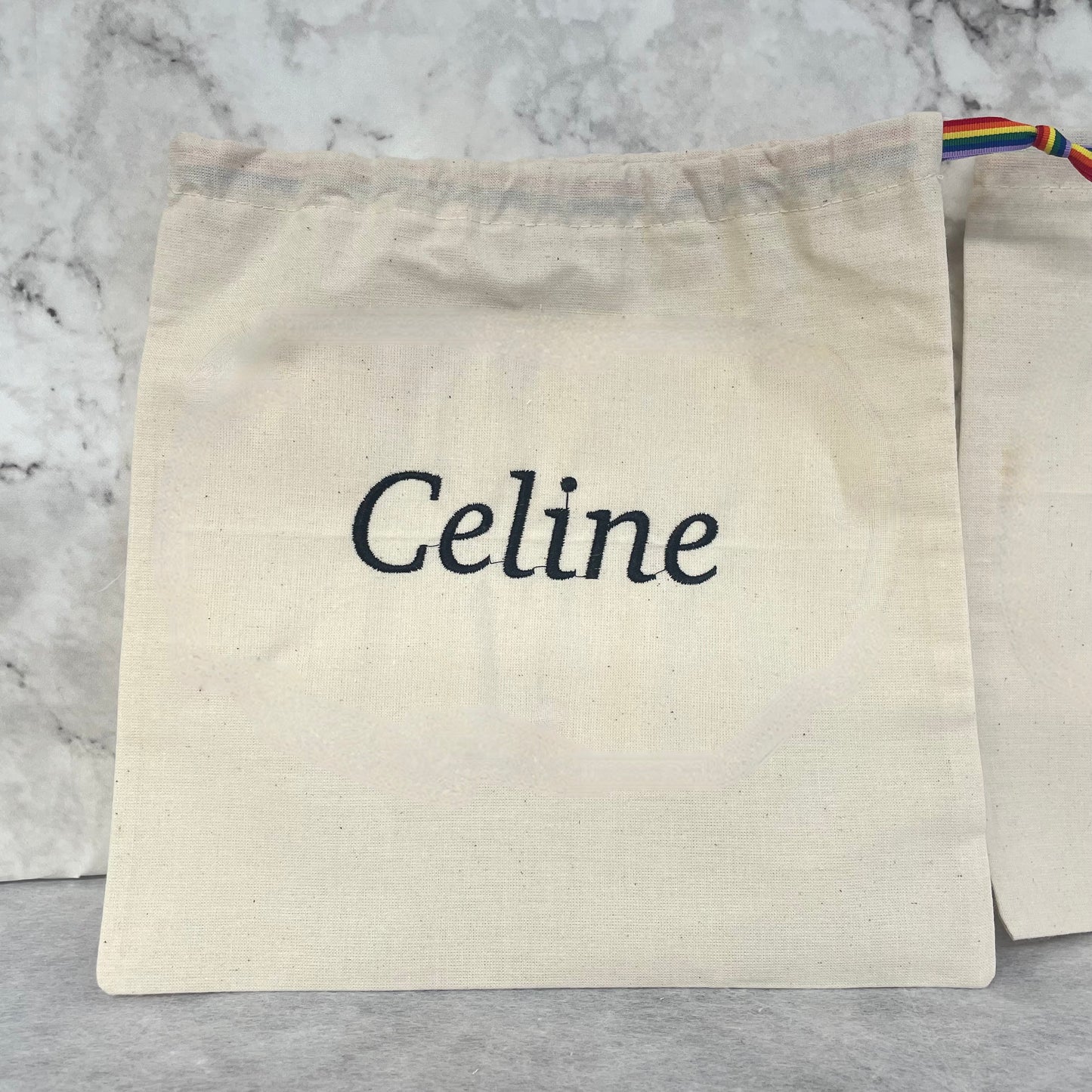 BLACK personalised cotton drawstring bags