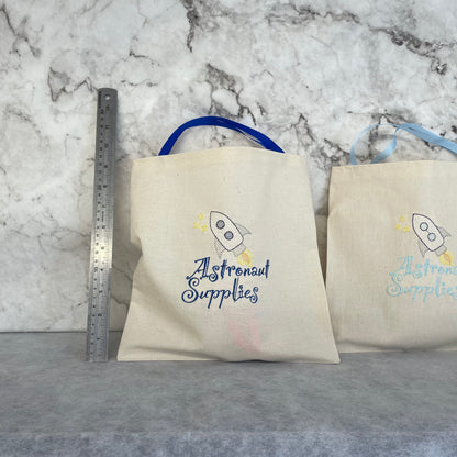 Astronaut Space fabric party bags