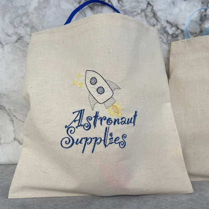 Astronaut Space fabric party bags