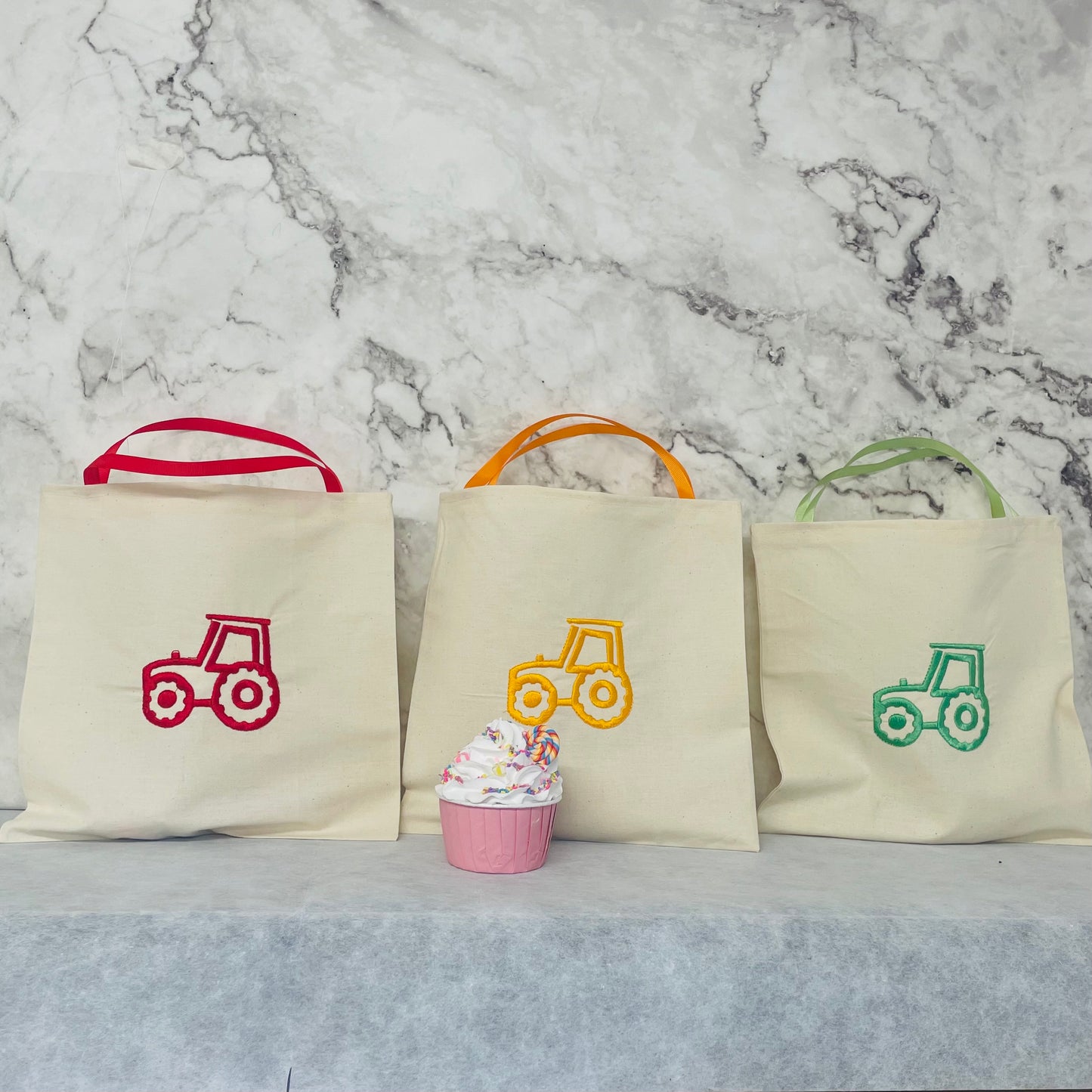 Tractor Fabric Goodie Bags