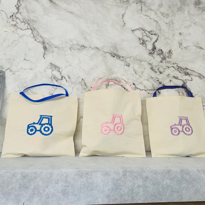 Tractor Fabric Goodie Bags