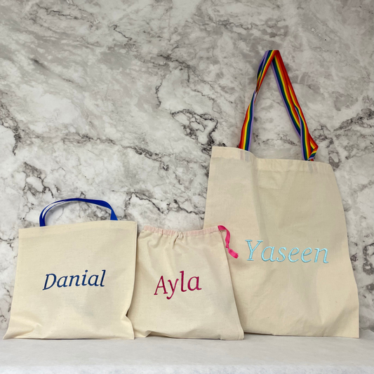 personalised cotton bag