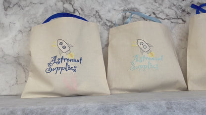 Astronaut Space fabric party bags