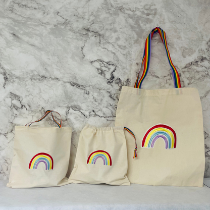 Rainbow Fabric Party Bags