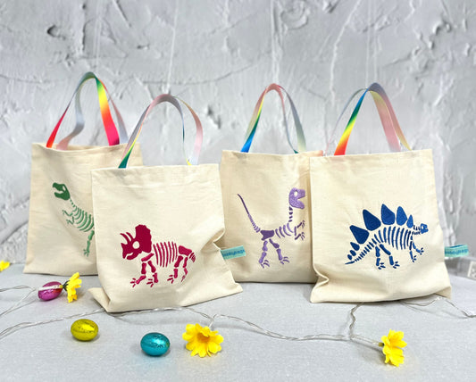 Dinosaur Fossil Fabric Party Bags