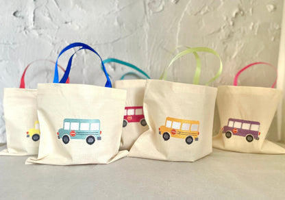 Busses cotton party bags
